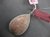 EXTRA LARGE 1.95CT WHITE & PINK DIAMOND 18KT WHITE & ROSE GOLD TEAR DROP PENDANT