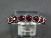 .57CT AAA RUBY 14KT WHITE GOLD 3D ROUND FILIGREE SEMI ETERNITY ANNIVERSARY RING