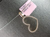 ESTATE .26CT DIAMOND 14KT ROSE GOLD 3D CLASSIC OPEN HEART LOVE FLOATING PENDANT