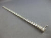 LARGE 8.1CT DIAMOND 14KT WHITE GOLD ROUND FOUR PRONG LOVE TENNIS BRACELET #27708