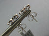 .68CT DIAMOND & AAA SAPPHIRE 18KT WHITE GOLD TRILLION FLOWER STAR STUD EARRINGS