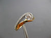 ESTATE .50CT DIAMOND 14K YELLOW GOLD SOLITAIRE LOVE KNOT FRIENDSHIP PROMISE RING