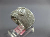 EXTRA LARGE 2.68CT DIAMOND 18KT WHITE GOLD ROUND & BAGUETTE FUN ANNIVERSARY RING