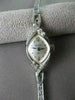 ANTIQUE .15CT OLD MINE DIAMOND 14KT WHITE GOLD BULOVA MARQUISE FACE WATCH #2198