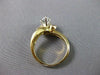 ESTATE .71CT DIAMOND 18KT Y&W GOLD ROUND & MARQUISE WAVE ENGAGEMENT RING #17436