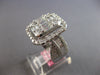 EXTRA LARGE 2.8CT DIAMOND 18KT WHITE GOLD ROUND & BAGUETTE HALO ANNIVERSARY RING