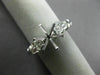 ESTATE .45CT DIAMOND 14KT WHITE GOLD 3D ROUND SEMI MOUNT ENGAGEMENT RING #8988