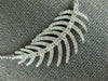 ESTATE LARGE & LONG .60CT DIAMOND 18KT WHITE GOLD 3D CLASSIC MULTI LEAF NECKLACE