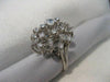 ANTIQUE 1.14CT OLD EURO MINE CUT DIAMOND 14K WHITE GOLD COCKTAIL RING F/G #18807