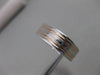 ESTATE SQUARE 14K WHITE & ROSE GOLD MENS WEDDING BAND RING 6MM SIZE 11.00 #20743