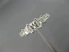 ESTATE .89CT ROUND & PRINCESS DIAMOND 14KT WHITE GOLD 3D ENGAGEMENT RING #25784