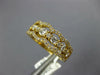 WIDE .77CT DIAMOND 18KT YELLOW GOLD 3D 3 ROW LOVE KNOT FILIGREE ANNIVERSARY RING