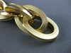 ESTATE LARGE AND LONG 18K YELLOW GOLD 3D OVAL INTERTWINING LINK BRACELET #26106