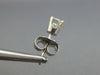 ESTATE .60CT DIAMOND 14KT WHITE GOLD 3D ROUND CLASSIC STUD EARRINGS #587