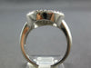 WIDE .49CT DIAMOND 14K WHITE GOLD ROUND SNOWFLAKE FLOWER BEZEL CIRCULAR FUN RING