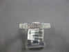 ESTATE .30CT DIAMOND 14KT WHITE GOLD CLASSIC 2 ROW PAVE WEDDING ANNIVERSARY RING