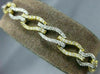 ESTATE WIDE 2.80CT DIAMOND 18K 2 TONE GOLD 3D CLASSIC MULTI WAVE TENNIS BRACELET