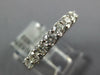 1.19CT DIAMOND 18KT WHITE GOLD 3D ROUND SEMI ETERNITY FILIGREE ANNIVERSARY RING