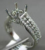 0.55CT DIAMOND 18K WHITE GOLD MULTI ROW SEMI ETERNITY SEMI MOUNT ENGSGEMENT RING