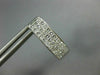 LARGE 1.56CT DIAMOND 14KT WHITE GOLD 3D PRINCESS INVISIBLE HUGGIE EARRINGS #1674