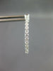 ESTATE LARGE 1.16CT DIAMOND 14KT WHITE GOLD 3D INSIDE OUT HOOP HANGING EARRINGS