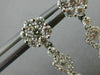 ESTATE 2.58CT DIAMOND 18KT WHITE GOLD 3D FLOWER INFINITY PEAR HANGING EARRINGS