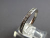 ESTATE .25CT DIAMOND 14K WHITE GOLD CLASSIC 2MM CHANNEL WEDDING ANNIVERSARY RING