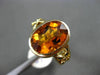ESTATE 5.0CT AAA EXTRA FACET CITRINE 14KT YELLOW GOLD 3D SOLITAIRE FUN RING