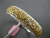 GIA LARGE 8.39CT INTENSE MULTI COLOR DIAMOND 18KT 2 TONE GOLD 3D BANGLE BRACELET