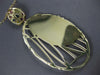 LARGE 2.90CT AAA MULTI COLOR SAPPHIRE 14KT YELLOW GOLD OVAL CRISS CROSS PENDANT