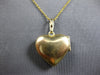 ESTATE 14KT YELLOW GOLD 3D HEART SHAPE HANDCARVED FLOWER LOCKET PENDANT #27975