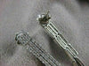 ESTATE 1.70CTW DIAMOND 14K WHITE GOLD HANGING DANGLE PUSHBACK EARRINGS 44MM #600