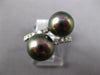 WIDE .23CT DIAMOND & AAA TAHITIAN PEARL 18KT WHITE GOLD 3D CRISS CROSS LOVE RING