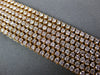 ESTATE WIDE 12.40CT PINK DIAMOND 18K ROSE GOLD CLASSIC MULTI ROW TENNIS BRACELET