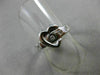 ESTATE WIDE .20CT DIAMOND 14KT WHITE GOLD 3D ETOILE BELT HEART FUN RING #15382