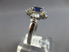 1.12CT DIAMOND & AAA TANZANITE 14K WHITE GOLD 3D OVAL & BAGUETTE ENGAGEMENT RING