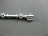 ESTATE LONG .55CT ROUND DIAMOND 14KT WHITE GOLD ETOILE TENNIS BRACELET #14732