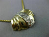 ESTATE LARGE .60CT DIAMOND 14KT WHITE & YELLOW GOLD CLASSIC SLIDE PENDANT #2708