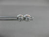 ESTATE .50CT ROUND DIAMOND 14K WHITE GOLD 4 PRONG SCREW BACK EARRINGS 4mm #19450