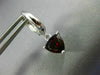 ESTATE 2.48CT AAA GARNET 14KT WHITE GOLD 3D TRILLION HANGING HUGGIE EARRINGS