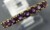ESTATE .58CT AAA AMETHYST 14KT YELLOW GOLD 3D CLASSIC ROUND FUN RING