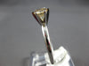 .60CT CHOCOLATE FANCY DIAMOND 14KT WHITE GOLD 3D ROUND 6 PRONG ENGAGEMENT RING