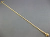 ESTATE .96CT DIAMOND 18KT YELLOW GOLD 3D CLASSIC ROUND 2mm LOVE TENNIS BRACELET