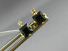 ESTATE .74CT DIAMOND & AAA SAPPHIRE 14K YELLOW GOLD SQUARE STUD EARRINGS #22824
