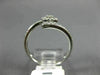 ESTATE WIDE .31CT DIAMOND 18KT WHITE GOLD 3D SQUARE FLOWER CRISS CROSS FUN RING