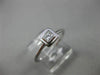 ESTATE .20CT DIAMOND 18KT WHITE GOLD CLASSIC PRINCESS BEZEL PROMISE SQUARE RING