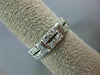 ANTIQUE WIDE 1.69CT DIAMOND PLATINUM 3D ETERNITY WEDDING ANNIVERSARY RING #21351