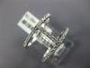 ESTATE .41CT DIAMOND 18KT WHITE GOLD 3D 2 ROW CLASSIC BAR RING