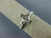 ESTATE WIDE .30CT DIAMOND 14K WHITE GOLD ROUND SEMI MOUNT ENGAGEMENT RING #19868