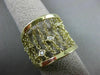 ESTATE WIDE .16CT DIAMOND 14K YELLOW GOLD DIAMOND BY THE YARD FLEXIBLE LOVE RING
